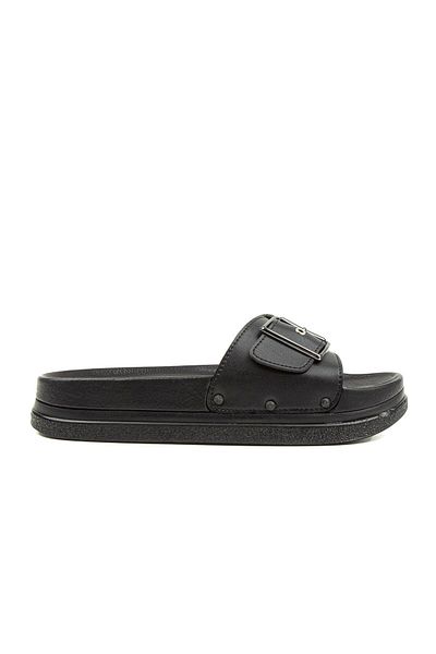 Pierre Cardin Women's Black Slippers Pc-6787