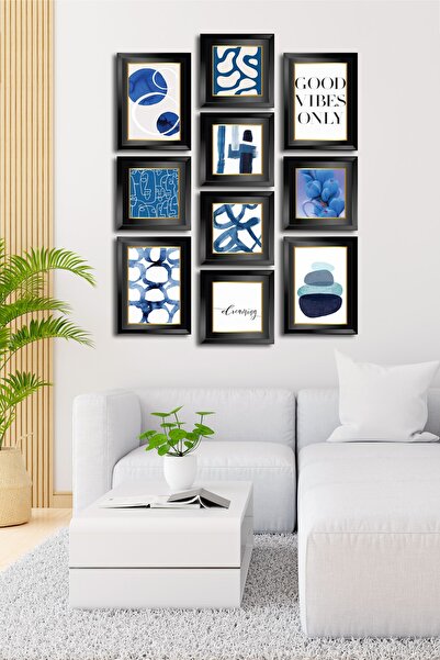 Cadran 10 Parçalı Çerçeve Görünümlü Mdf Tablo Seti Flm195