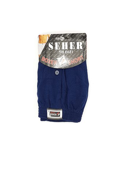 Seher Yıldızı Ser / Seher Combed Cotton Plain Boxers (6 Τεμάχια) |   Navy Blue Νέα σεζόν