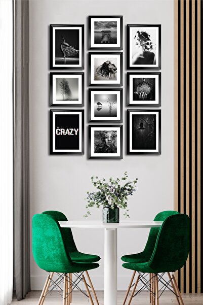 Cadran 10 Parçalı Çerçeve Görünümlü Mdf Tablo Seti Flm169