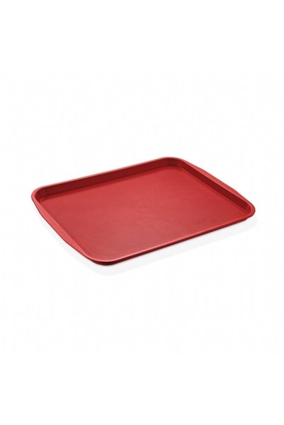 GastroPlast صينية تقديم حمراء 3 قطع 27x36 سم