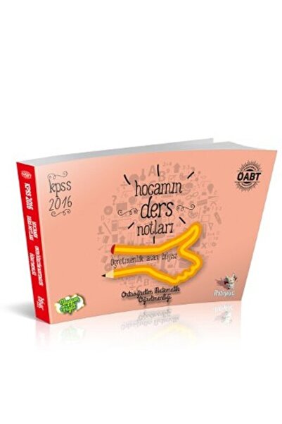 İhtiyaç Yayıncılık Öabt 2016 Ortaöğretim Matematik Öğretmenliği Hocamın Ders ...