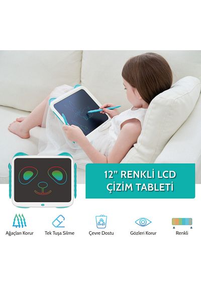 Xiaomi تابلت Tsrm 12 بوصة Panda LCD - نمط رقمي ملون جديد 897754