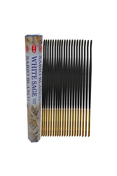 20 Sticks of Incense with White Sage Fragrance - White Salvia