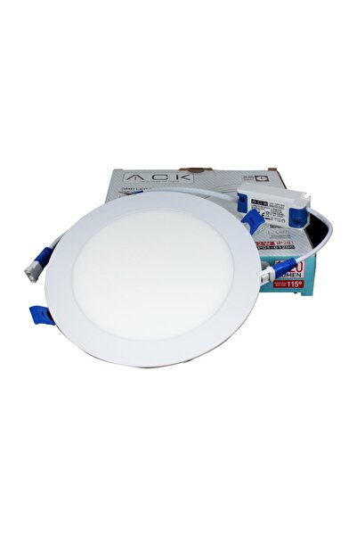 ACK Sıva Altı Led Panel 220vac 12w Beyaz Kasa 3.000k Gün Işığı Ap01-01200
