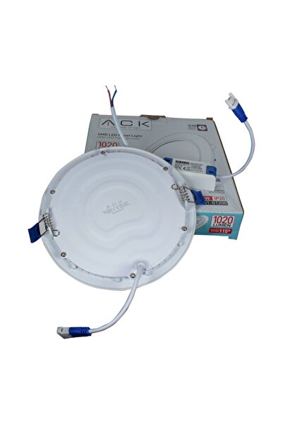 ACK Sıva Altı Led Panel 220vac 12w Beyaz Kasa 3.000k Gün Işığı Ap01-01200