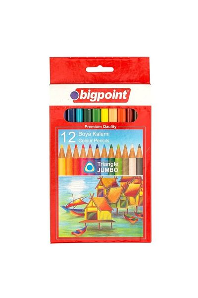 Bigpoint Jumbo Triangle Crayons 12 Colors