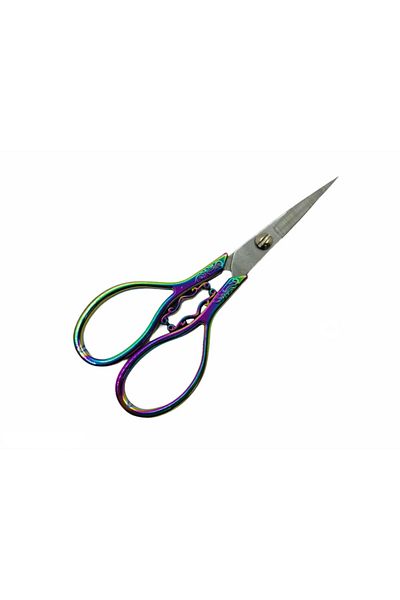 OzanTuhafiye Vintage Sewing Embroidery Engagement Scissors M15 Ebruli