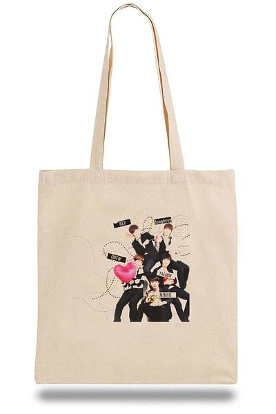 QIVI Geantă din pânză Kpop Key Shinee