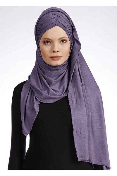 Ecardin 3x Άνετο σάλι Cross Lycra - St 059 Plum