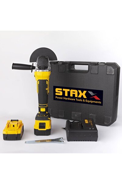STAXX POWER Stx1058 Profesyonel 125mm Kömürsüz Çift Akülü Şarjlı Taşlama Bl M...