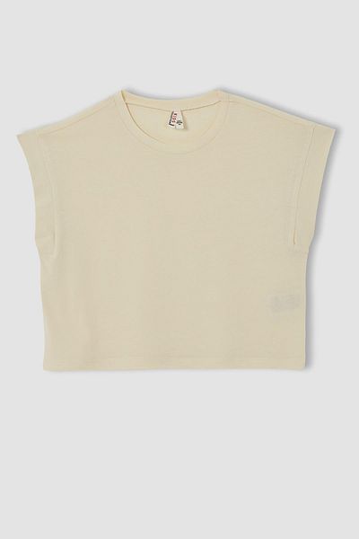 DeFacto Tricou crop fără mâneci pentru fetiță