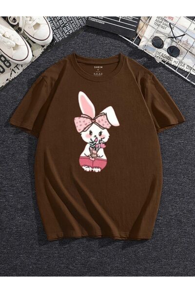 BEGRİFF Μπλουζάκι Unisex Pink Rabbit Printed