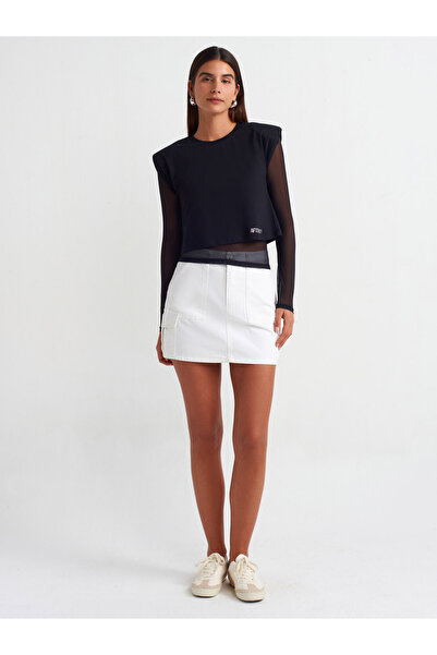 Dilvin 30396 Vatkalı Tül Top-Siyah