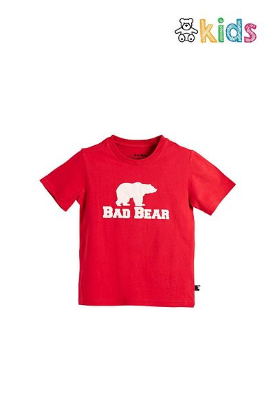 Bad Bear Bear Tee Kids Crimson Red Red T-shirt Kids T-shirt