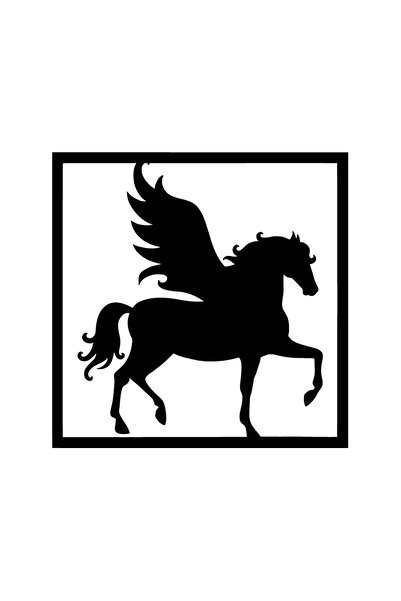 Kıvırcıkyoga ملصق حائط للكمبيوتر المحمول بنمط وحيد القرن مقاس 40 × 40 سم