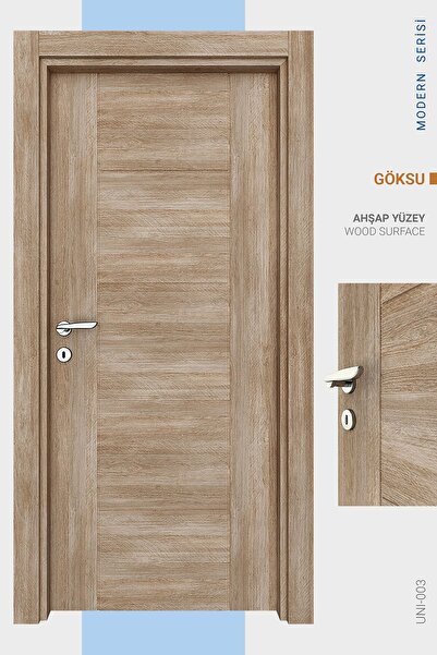 ALO KAPI MELAMİN MODERN GÖKSU ODA KAPISI, 86/204/14-17 CM