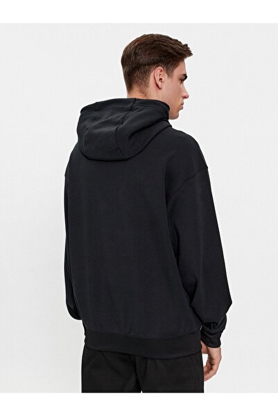 BOSS Erkek Marka Logo Detaylı Regular Fit Uzun Kollu Siyah Sweatshirt 50510129-001