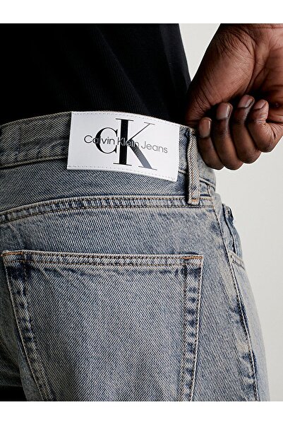 Calvin Klein Erkek Denim Normal Belli Düz Model Günlük Kullanım Lacivert Jeans J30J324966-1A4
