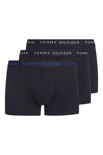 Tommy Hilfiger Men's Elastic Waisted Logo Casual Fit Black Boxer UM0UM03283-0Y4
