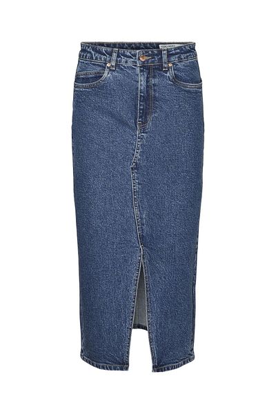 Vero Moda Jeansrock Vmveri Hohe Taille Langer Kayası