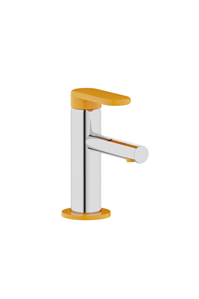 VitrA سينتو A42666 صنبور حوض للأطفال، كروم - أصفر