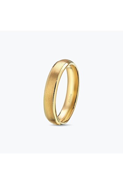 Altınbaş 14 Ayar Altın Unisex Bombeli Alyans 4 mm