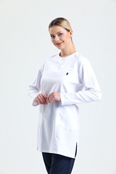 Ehil Doktor/hemsire Forması Likralı Tesettür Üniforma Tek Üst