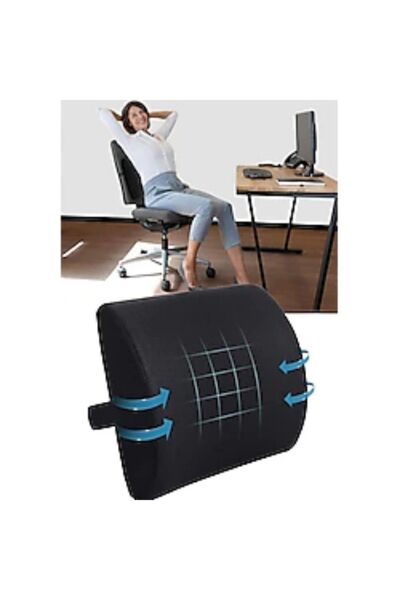 Ankaflex Back Supporting Auto Vehicle Cushion Chair Pillow Pu Sponge Waist Cushion Orthopedic Product