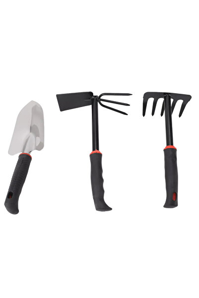 Drillpro Bahçe Seti 3'lü - Kürek, Tırmık Ve Çapa Set *