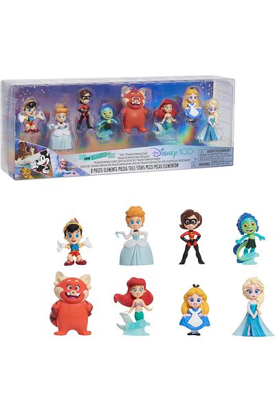 Disney 100 Years of Epic Transformations, Limited Edition 8-piece Figure Set