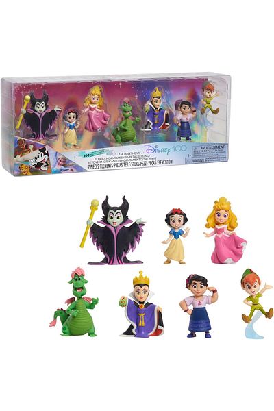 Disney 100 Years of Enchantment Celebration Collection Limited Edition 7-Piece Figure Pack