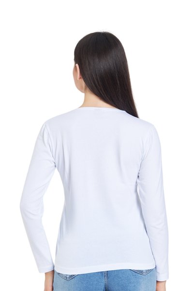 Fezzal Crew Neck Long Sleeve Combed Cotton Bodysuit