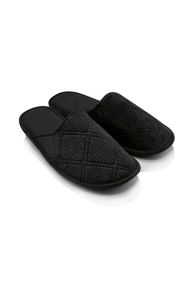 İncim Unisex Μαύρες Παντόφλες Comfort House - Άνετες Παντόφλες Επισκεπτών Δώρου 37-45