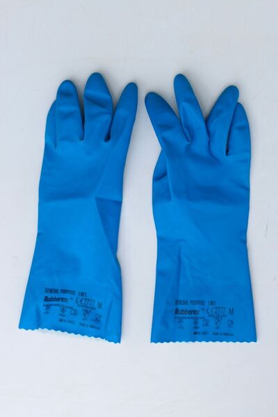 RUBBEREX قفاز LW1 للاستخدام العام| مبطن بالمطاط الطبيعي - مناسب للطعام - مقاس...