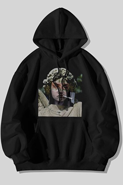 The Baski Flis Premium crna majica - 100% pamuk , umetnički dizajn skulpture ...