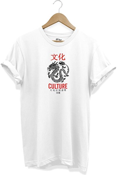 The Baski Bela unisex majica sa japanskim zmajem Štampano kratkih rukava T-shirt