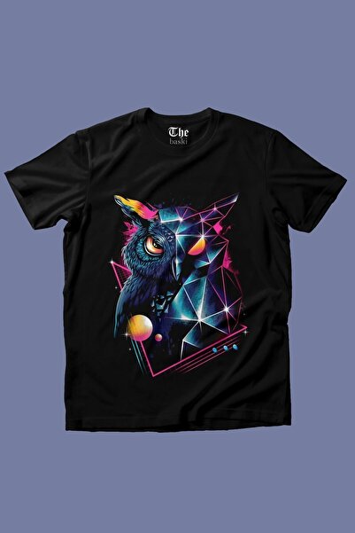 The Baski Tricou pentru copii cu mânecă scurtă cu imprimeu cu bufniță drăguță...