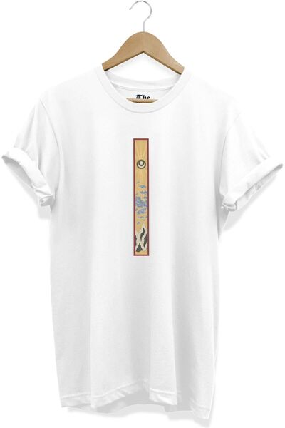 The Baski Bela unisex linearna dnevna majica Štampano Cool kratki rukav T-shirt