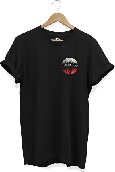The Baski Crna unisex majica Stranger Things Tree Štampano Minimal kratki ruk...