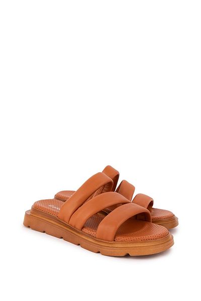 Gondol Women's Genuine Leather Comfortable Daily Stylish Slippers Ayh.45