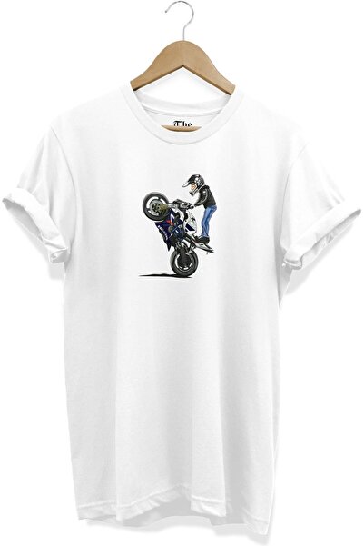 The Baski Bela unisex majica sa prednjim dizajnom za bicikliste Štampano krat...