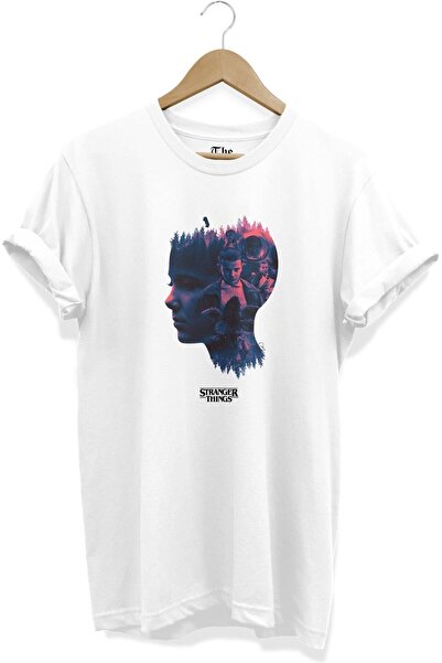 The Baski Bela unisex majica Stranger Things Eleven Štampano Minimal kratki r...