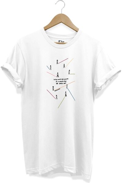 The Baski Beli unisex majica za sastanke Štampano kratkih rukava T-shirt