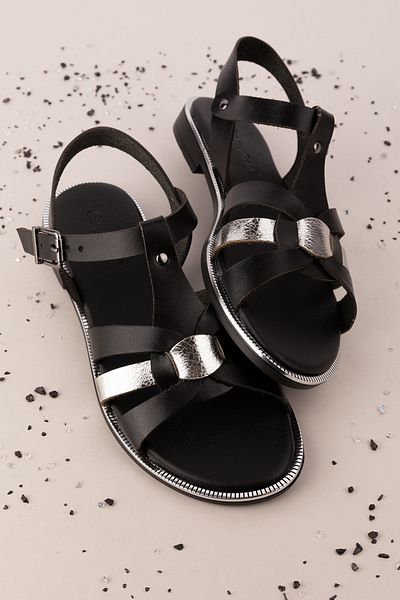Gondol Women's Genuine Leather Colorful Combination Vaketa Sandals Ayh.730
