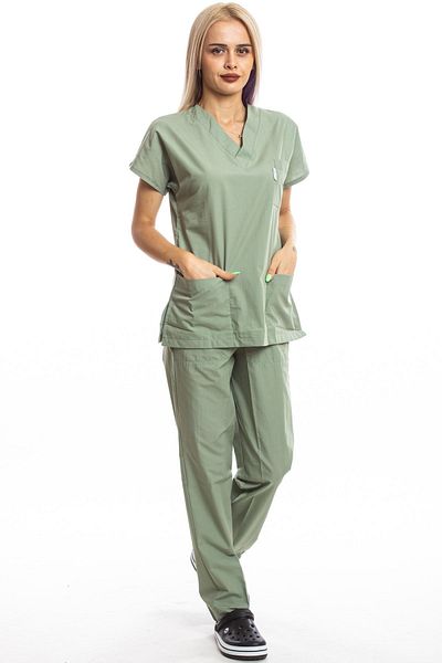 Simirna Üniforma Scrubs Mildew Green Workwear