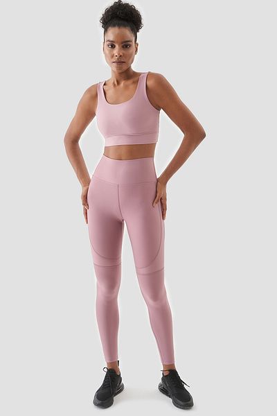 Superstacy Yvonne Shiny Piece Detailed Rose Sports Tights