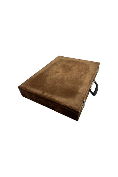 DİJİTAL ÇARŞI MAĞAZACILIK Τσάντα ρολογιού Richbox Bond 30 τεμαχίων Alcantara Brown - Χωρίς γυαλί
