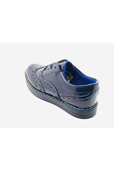 MAGIC SHOES Casual navy blue Patent Leather Orthopedic Useful Seasonal Children's Shoes