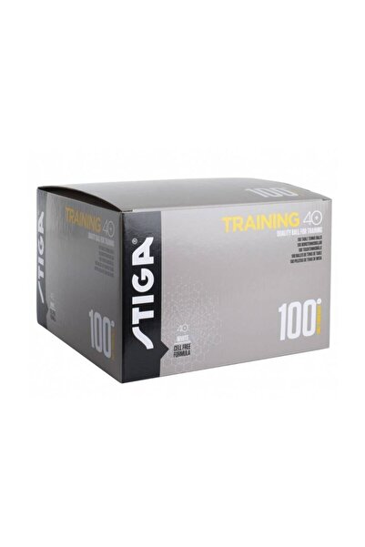 STIGA تدريب عضلات البطن 100 قطعة كرة تنس الطاولة بينج بونج باللون الأبيض 2710-10